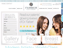 Tablet Screenshot of farberplasticsurgery.com